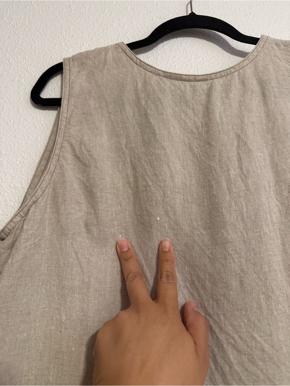 Madewell Linen Pleated Shell Top - Picture 7 of 9